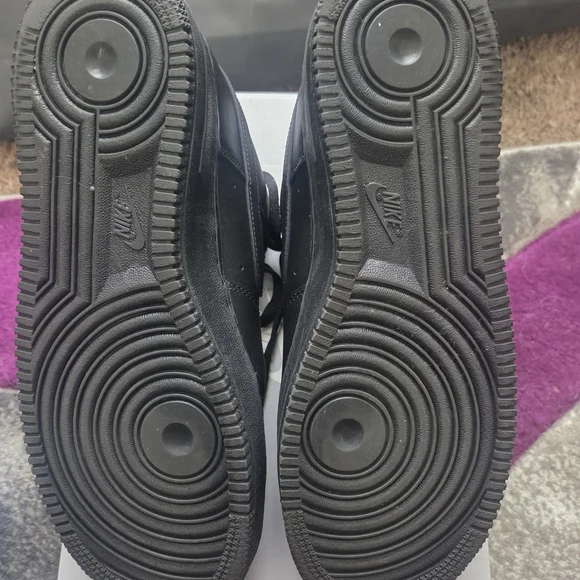Nike Air Force 1s Black Men's Sneakers - Picture 10 of 11
